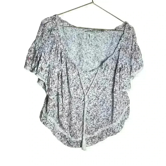 American Eagle Outfitters Tops - American Eagle cropped boho blouse size s